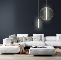 Złota lampa wisząca TREVISO LED z eleganckim drucianym kloszem LP-798/1P L GD Light Prestige