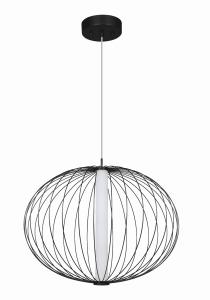 Lampa wisząca TREVISO czarna z nowoczesnym drucianym kloszem LED 4000K LP-798/1P S BK Light Prestige