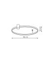 Lampa sufitowa RING LP-909/1C L BK Light Prestige
