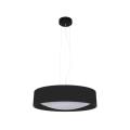 Lampa okrągła wisząca HUDSON czarna LED w barwie neutralnej LP-043/1P BK Light Prestige
