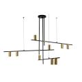 Trójramienna lampa wisząca ARIZONA czarno złota do salonu LP-074/9PL BK/GD Light Prestige