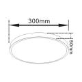 Plafon LED Rapido 3000K 30cm czarny LP-433/1C 3S BK Light Prestige