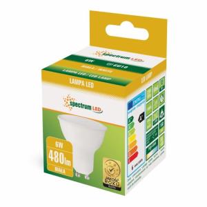 ŻARÓWKA LED GU10 6W 4000K 480LM BARWA NEUTRALNA SPECTRUM