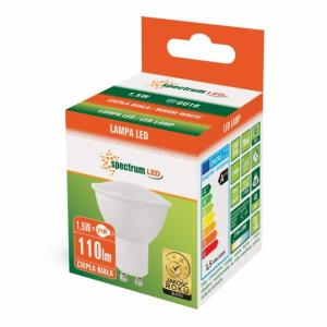 ŻAROWKA LED GU10 1.5W 120LM 3000K SPECTRUM