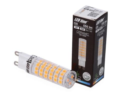 Żarówka LED G9 220-240V 6W BIAŁA CIEPŁA 2700K LED Line