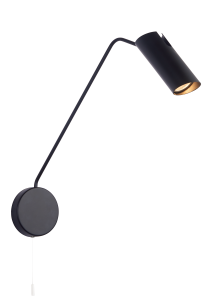 Nowoczesny kinkiet Futuro z wysięgnikiem do czytania w sypialni LP-17001/1WL BK Light Prestige