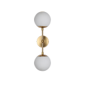 Elegancki kinkiet z rodziny DORADO złoty korpus mleczne szklane klosze LP-002/2W L Light Prestige