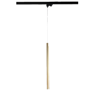 Wisząca lampa LUNGO rurka złota do systemu 1fazowego szynowego LP-894/1P GD 1F Light Prestige