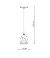 Lampa wisząca Melt 1 LP-126/1P Light Prestige