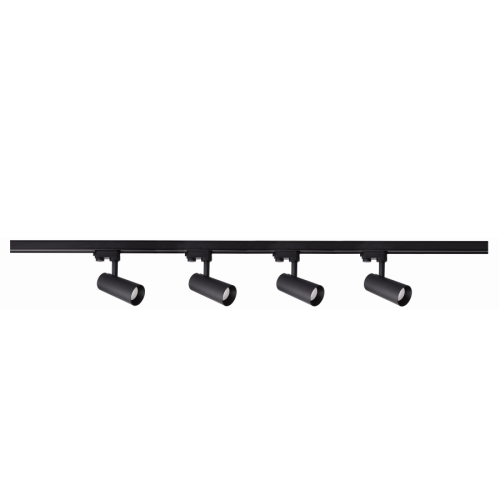 System szynowy ICE SET 3 obwodowy czarny 4 reflektorki na GU10 LP-732 4W BK SET Light Prestige