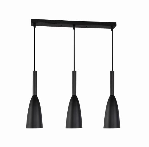 Lampa wisząca SOLIN zwisy na czarnej listwie 3xE27 do salonu LP-181/3L BK Light Prestige