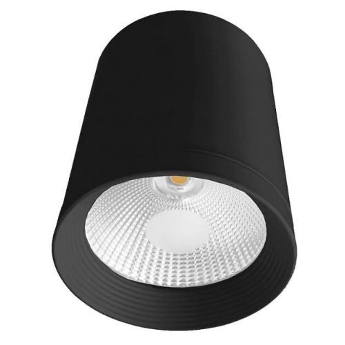 Spot tuba natynkowa czarna Zovo z wbudowanym LED LP-32015/1SM BK Light Prestige