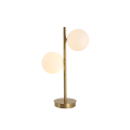 Elegancka złota lampa stołowa/biurkowa DORADO z kulistymi kloszami LP-002/2T Light Prestige