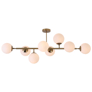 Lampa nad stół do jadalni DORADO z ośmioma szklanymi kulami LP-002/8P Light Prestige
