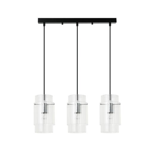 Klasyczna lampa wisząca z ozdobnymi szklanymi kloszami SAVONA 3xE27 LP-707/3L Light Prestige