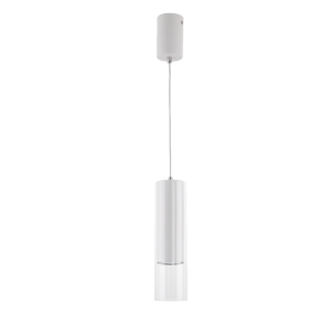 Minimalistyczna lampa wisząca MANACOR ze szklanym kloszem nad wyspę LP-232/1P WH Light Prestige