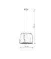 Lampa wisząca Vitoria mała LP-6030/1P S Light Prestige