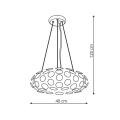 Chromowana lampa wisząca FERRARA do salonu 3xE14 LP-17060/3P Light Prestige
