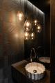 Lampa wisząca z rodziny FONDI do eleganckiego salonu – szklane klosze LP-1214/3P Light Prestige