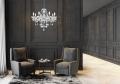 Żyrandol do salonu w stylu glamour z serii CRISTALLO 8xE14 LP-2940/8P Light Prestige