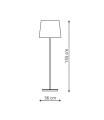 Lampa podłogowa Marbella czarna LP-332/1F  Light Prestige