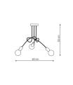 Lampa wisząca Spin 3 LP-1313/3P  Light Prestige