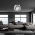 Plafon VETRO srebrny klasyka w krysztale 4xE14 LP-2910/4C Light Prestige
