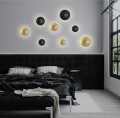 Plafon złoty PLATILLO Ø26cm LED barwa ciepła LP-8102/1C-18W GD Light Prestige