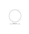 Plafon złoty PLATILLO Ø26cm LED barwa ciepła LP-8102/1C-18W GD Light Prestige