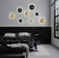 Elegancka ścienna lampa PLATILLO LED złoty Ø21 do holu LP-8102/1C-12W GD Light Prestige
