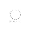 Elegancka ścienna lampa PLATILLO LED złoty Ø21 do holu LP-8102/1C-12W GD Light Prestige
