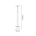 Lampa wisząca Bolita duża różowe złoto LP-048/1PL Light Prestige