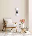 Lampa ścienna z mlecznymi kloszami DORADO do salonu góra dół LP-002/2W BK Light Prestige