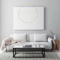 Lampa MIRROR duży złoty pionowy ring 90cm LED do łazienki przed lustro LP-999/1P L GD Light Prestige