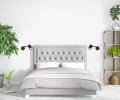 Kinkiet SNOW czarny z ruchomym ramieniem i włącznikiem do sypialni LP-731/1WL BK Light Prestige