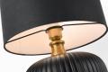 Lampka stołowa TAMIZA z elegancką czarną podstawą i kloszem LP-1515/1T small Light Prestige