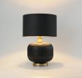 Lampka stołowa TAMIZA z elegancką czarną podstawą i kloszem LP-1515/1T small Light Prestige