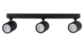 Lampa sufitowa z trzema ruchomymi czarnymi reflektorkami TOKIO LP-787/3WS BK Light Prestige