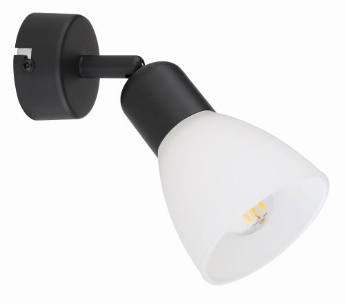 Kinkiet MALTA biało czarny do kącika czytelniczego E14 LP-877/1W BK Light Prestige