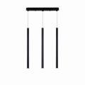 Industrialna lampa wisząca LUNGO rurki zwisy na czarnej podsufitce LP-894/3L BK Light Prestige