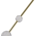 Nowoczesna lampa wisząca VAKU LED 4000K z kryształowymi kulami LP-719/2P GD Light Prestige