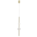 Nowoczesna lampa wisząca VAKU LED 4000K z kryształowymi kulami LP-719/2P GD Light Prestige