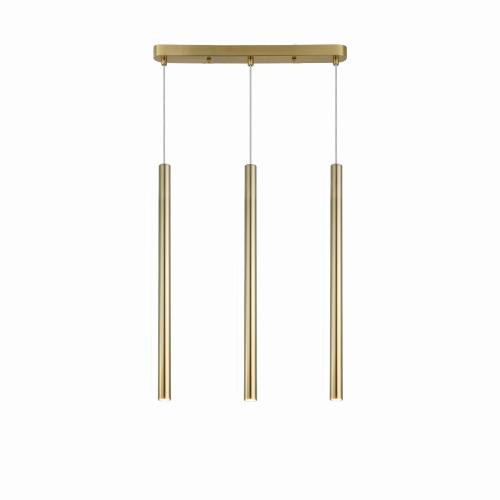 Lampa wisząca LUNGO złote tuby na G9 nad stolik kawowy LP-894/3L GD Light Prestige