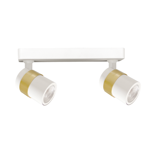 Listwa sufitowa z dwoma ruchomymi spotami ANILLO biało złota LP-770/2W WH Light Prestige