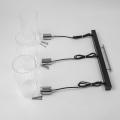 Klasyczna lampa wisząca z ozdobnymi szklanymi kloszami SAVONA 3xE27 LP-707/3L Light Prestige