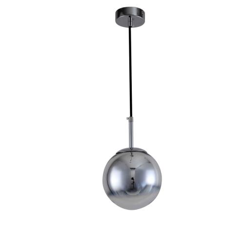 Lampa wisząca PALLA z szklanym lustrzanym kloszem E14 nad stół LP-2844/1P S CH Light Prestige