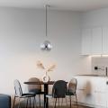 Lampa wisząca PALLA z szklanym lustrzanym kloszem E14 nad stół LP-2844/1P S CH Light Prestige