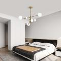 Lampa sufitowa regulowana DORADO złota szklane klosze do salonu sypialni LP-002/6P Light Prestige