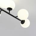 Molekularna lampa sufitowa czarna DORADO szklane klosze LP-002/8P BK Light Prestige