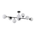 Molekularna lampa sufitowa czarna DORADO szklane klosze LP-002/8P BK Light Prestige
